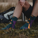 TREK GR MID SOCKS Green/Orange