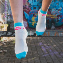 Light Run socks White/Turquoise