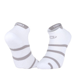 Short Padel Socks White/Grey