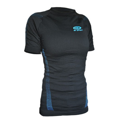 T-shirt compressione RTECH manica lunga donna Nero/blu