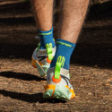 Chaussettes TRAIL ULTRA HIGH Bleu/Jaune