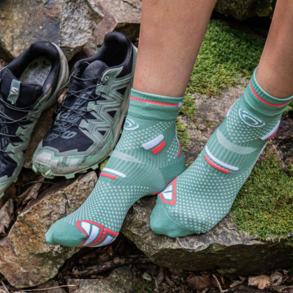 TRAIL ULTRA MID socks Green/White