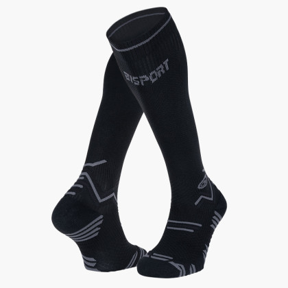 Black/grey trail compression socks