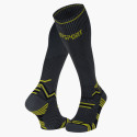 Chaussettes Trail compression gris/jaune