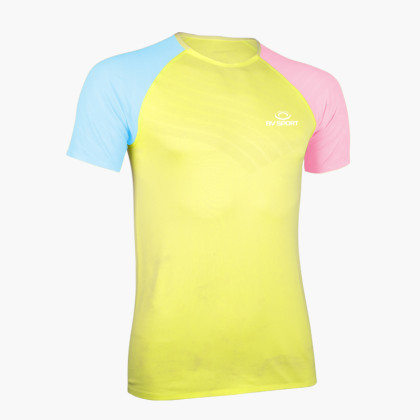 T-Shirt AERIAL Short Sleeve Yellow/Blue/Pink