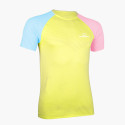 T-Shirt AERIAL Manches courtes Jaune/Bleu/Rose