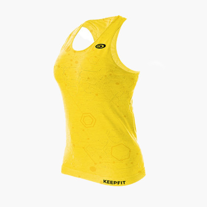 Débardeur KEEPFIT jaune chiné