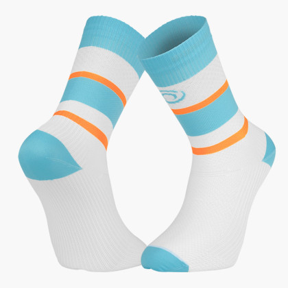 LIGHT RUN High Socks "IBIZA" Turquoise/Orange