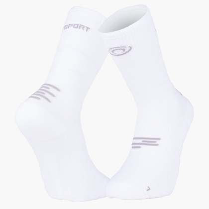 Chaussettes RUN MARATHON High Blanc/Gris