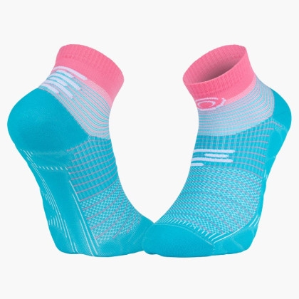 Chaussettes RUN MARATHON Low Turquoise/Rose