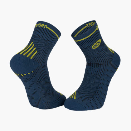 RUN MARATHON blue-yellow socks