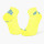 RUN ELITE yellow-blue ankle socks