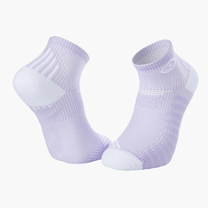 Socquettes RUN ELITE mauve-blanc