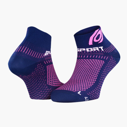 Calze corte running Light 3D blu/rosa