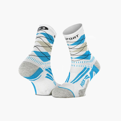 RSX EVO socks "Burlington" white/blue - Collector Edition