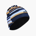 Beanie-Neck warmer navy blue/yellow