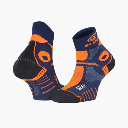 Calza medio corta Trail STX+ EVO blu-arancione