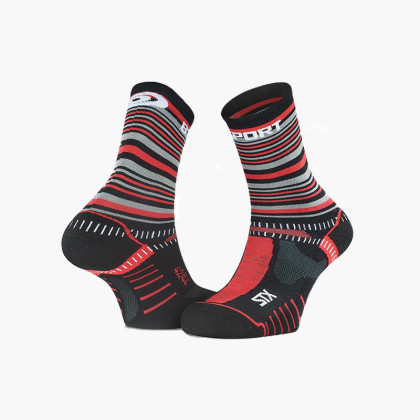 Chaussettes STX EVO "Tennis" noir/rouge - Collector Edition