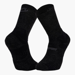 Chaussettes TREK GR Haute "MERINOS" Noir/Gris