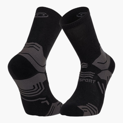 Chaussettes TREK GR HAUTE Noir/Gris