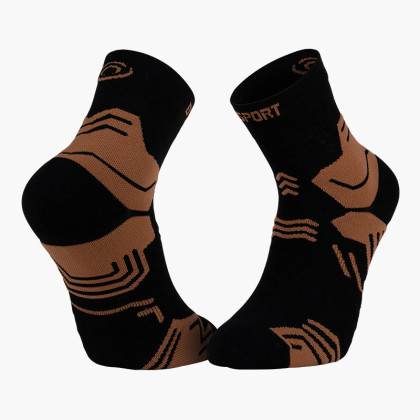 Chaussettes TREK GR MID "LYOCELL" Noir/Marron