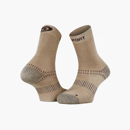 Chaussettes randonnée Double EVO beige