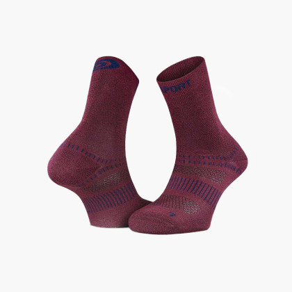 Calze da trekking Double EVO bordeaux