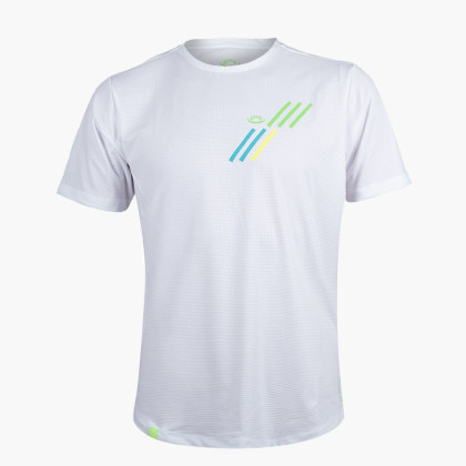 T-shirt LIGHT tecnico a maniche corte bianco/verde