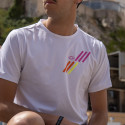 T-shirt tecnica LIGHT Bianco/Rosa