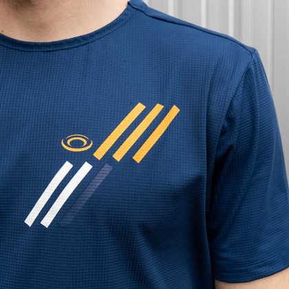 T-shirt LIGHT Blu navy/Orange