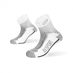 Double "polyamid" TREK ankle Socks white-grey