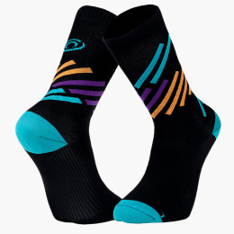Chaussettes LIGHT RUN "MIAMI" Noir/Turquoise