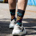LIGHT RUN High Socks "MIAMI" Black/Turquoise