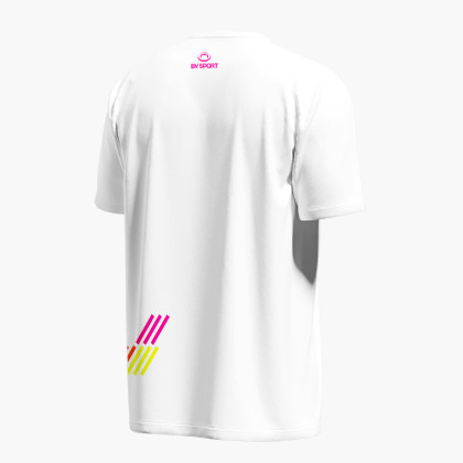 T-shirt technique LIGHT Blanc/Rose