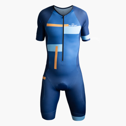 Body Trifonction manica corta 3X200 blu/arancione