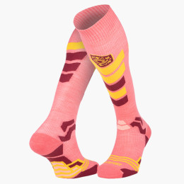 Chaussettes ski Slide Elite Rose/Orange