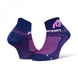 Ankle socks Light 3D blue-pink