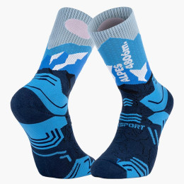 TREK SUMMIT Lyocell Alpes Blue Hiking Socks