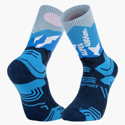 Chaussettes TREK SUMMIT Lyocell Alpes Bleu