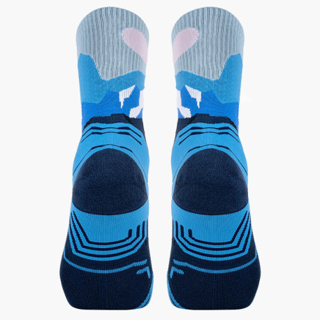 TREK SUMMIT Lyocell Alpes Blue Hiking Socks
