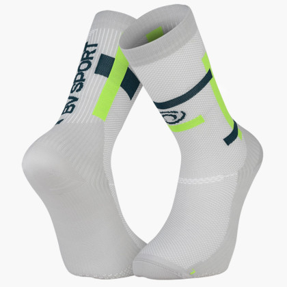 LIGHT RUN High Socks "BALI" Grey/Lime