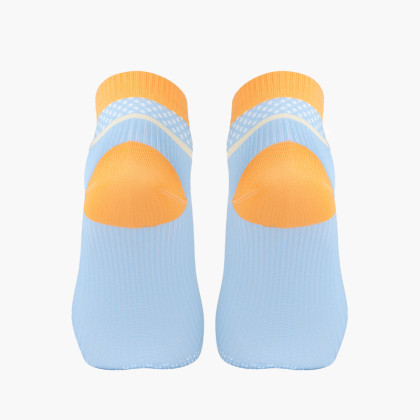 Socquettes Light Run Ciel/Orange