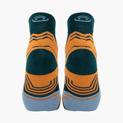 Calze da TREK GR MID "LYOCELL" Verde/Arancione