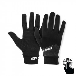 Touch Gloves Light-run mix black-heather grey