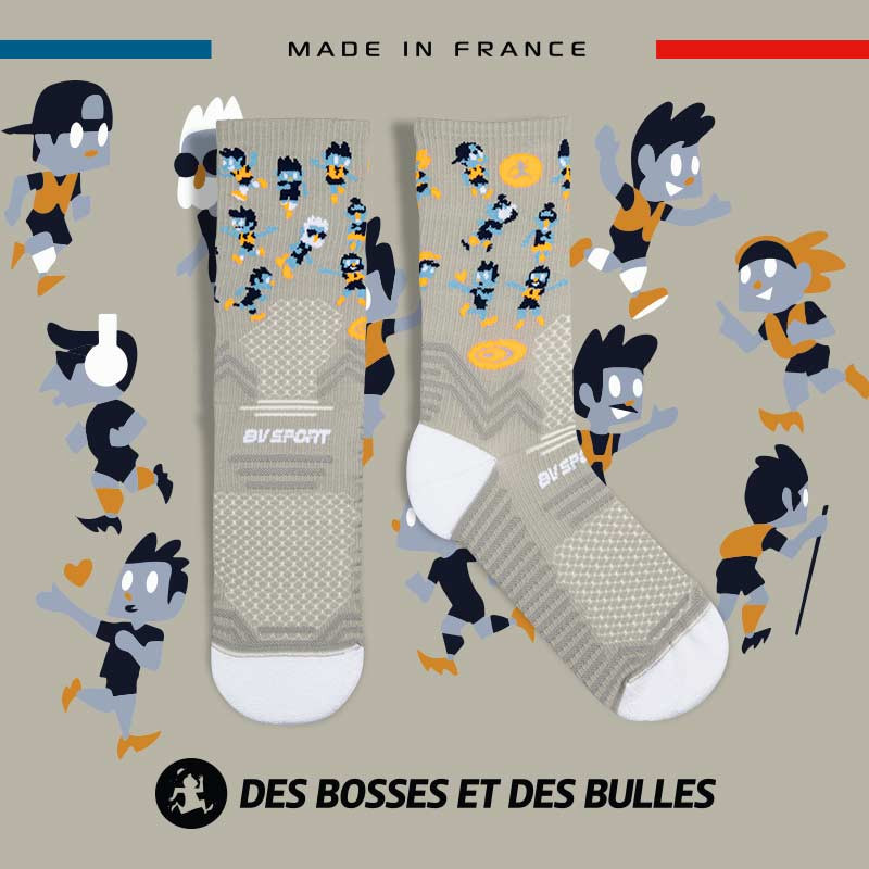 TRAIL ULTRA grey socks - Collector DBDB | Made in France