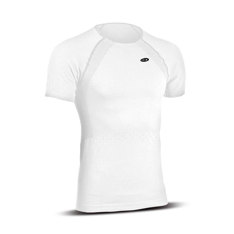 T-shirt homme manches courtes RTECH EVO2 blanc