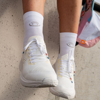 Chaussettes RUN MARATHON Mid Blanc/Gris