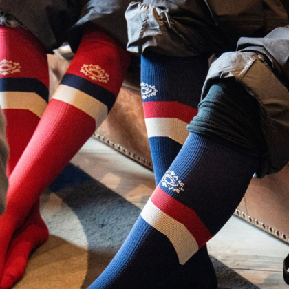 Navy Blue After Ski Socks