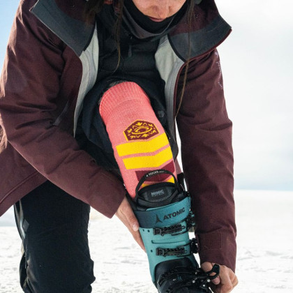 Chaussettes ski Slide Elite Rose/Orange