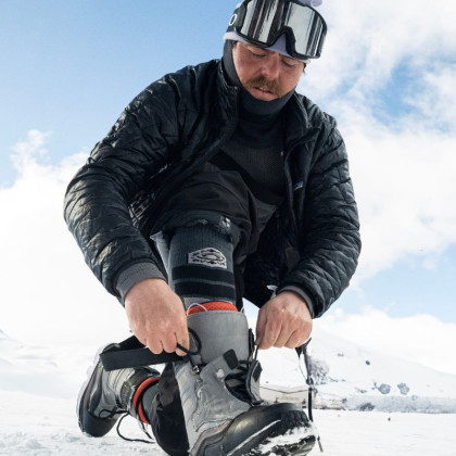Slide Elite Black/Grey Ski Socks